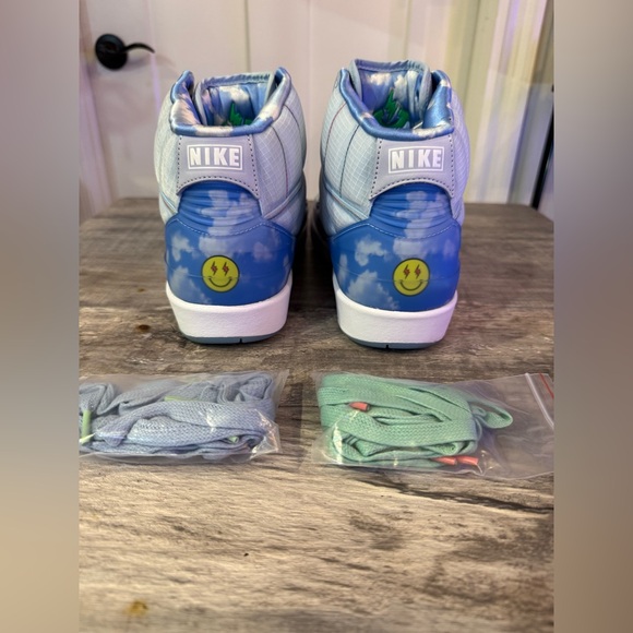 Jordan High-Top Sneakers - Light Blue and Gray - Picture 8 of 9